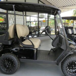 2024 e z go express s4 elite lithium | bright white lifted ptv | zero maintenance power!