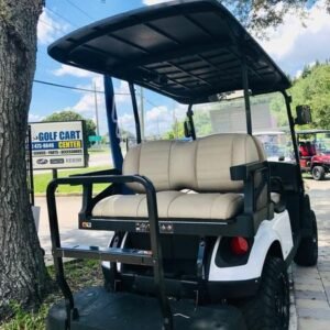 2024 e z go express s4 gas ptv | bright white | unlimited range family cruiser sale!
