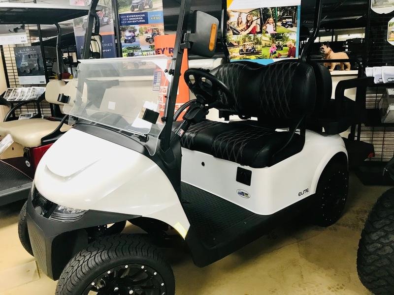 2024 e z go freedom rxv elite lithium | bright white | 4 passenger zero maintenance sale!