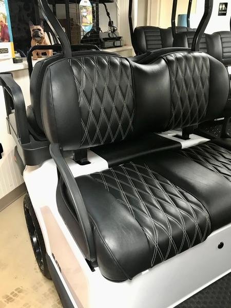 2024 e z go freedom rxv elite lithium | bright white | 4 passenger zero maintenance sale!