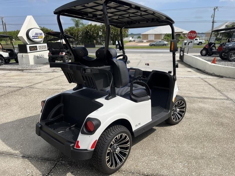 2024 e z go freedom rxv elite lithium | bright white | zero maintenance 2 passenger sale!