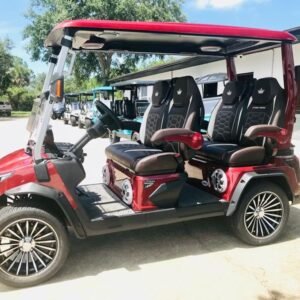 2025 evolution d max gt4 flamenco red | 4 seater with 24 speaker sound