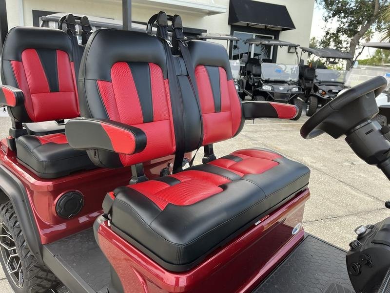 2025 evolution d5 maverick 4 flamenco red | forward facing 4 seater cart