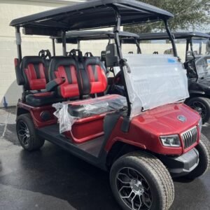 2025 evolution d5 ranger 4 flamenco red | forward facing 4 seater cart
