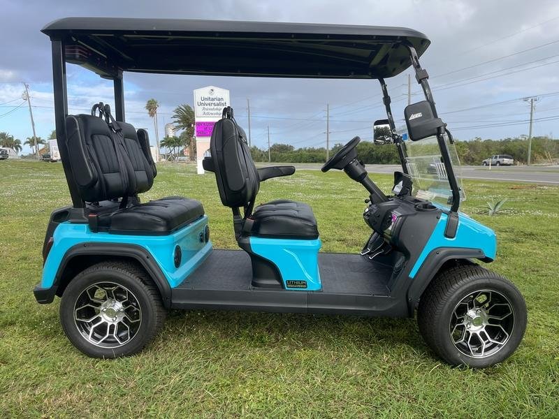 2025 evolution d5 ranger 4 portimao blue | forward facing 4 seater cart
