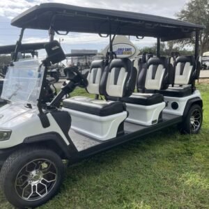 2025 evolution d5 ranger 6 pearl white | 6 seater luxury golf cart