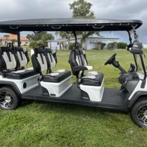 2025 evolution d5 ranger 6 pearl white | 6 seater luxury golf cart