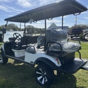 2025 evolution forester 6 plus pearl white | 6 seater lifted golf cart