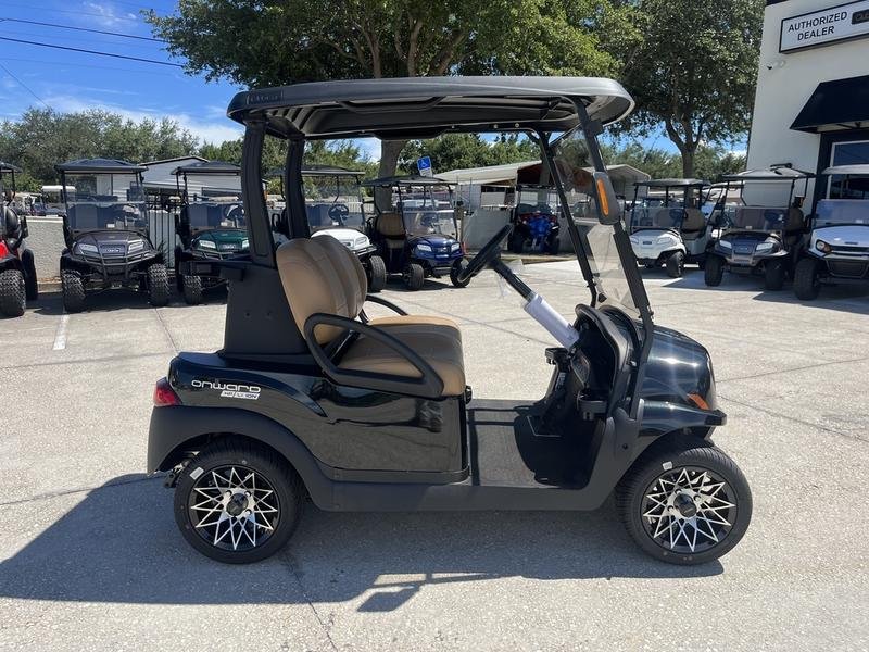 2025 club car onward 2 passenger hp lithium golf cart | metallic tuxedo black | zero hassle sale!