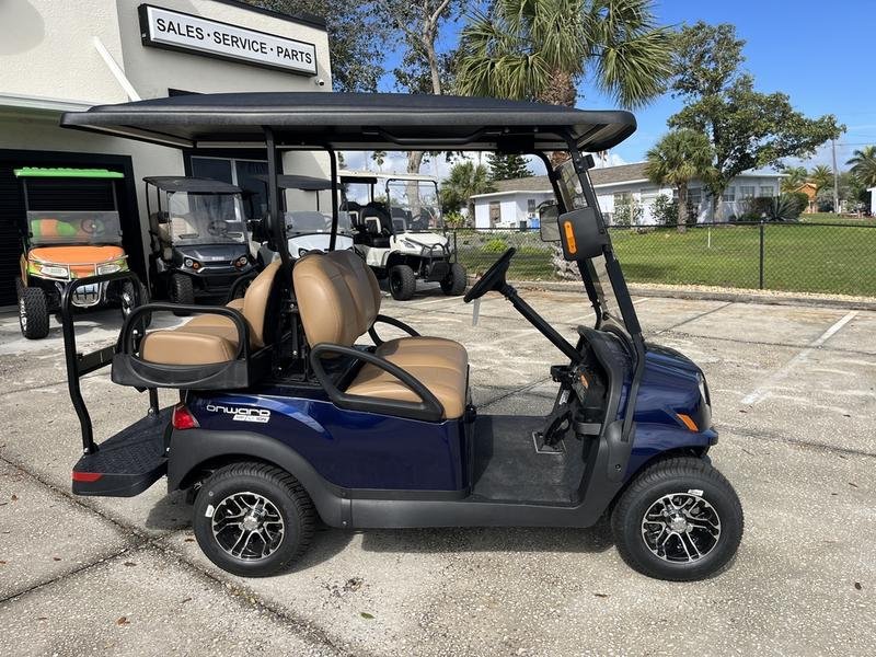 2025 club car onward 4 passenger hp lithium ptv | metallic onyx blue | sale price!