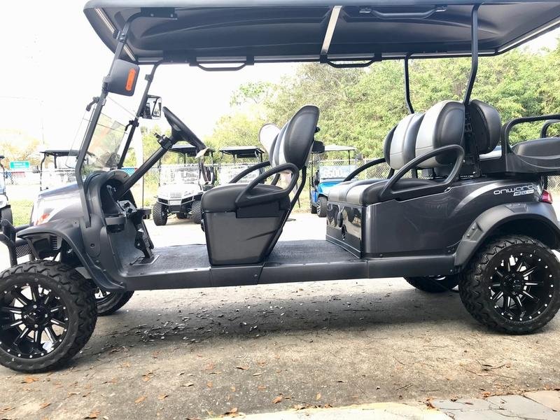 2025 club car onward lifted 6 passenger hp lithium | midnight silver | zero maintenance family ptv!