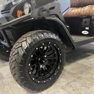 2025 e z go express 4 elite lithium | lifted ptv in black | zero maintenance power sale!