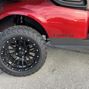 2025 e z go express 6 elite lithium | inferno red | zero maintenance 6 passenger shuttle!