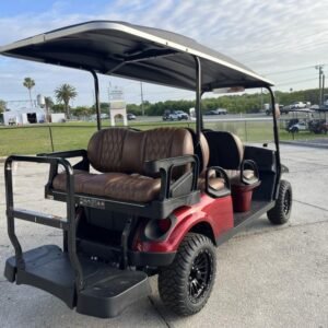 2025 e z go express 6 elite lithium | inferno red | zero maintenance 6 passenger shuttle!