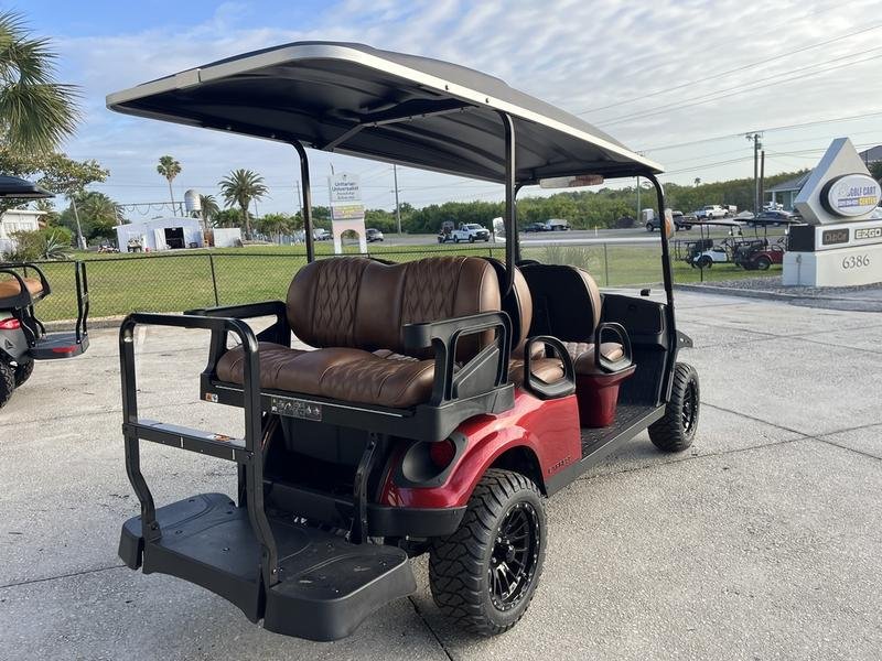 2025 e z go express 6 elite lithium | inferno red | zero maintenance 6 passenger shuttle!