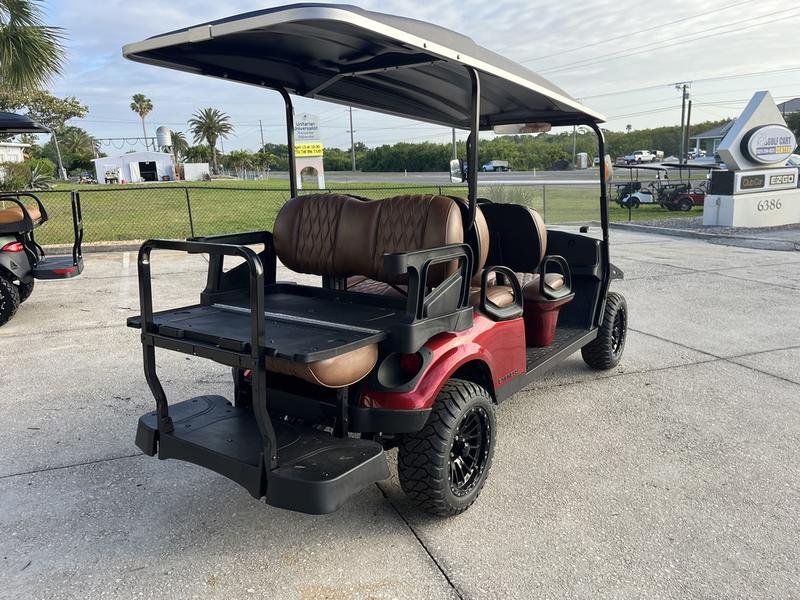 2025 e z go express 6 elite lithium | inferno red | zero maintenance 6 passenger shuttle!
