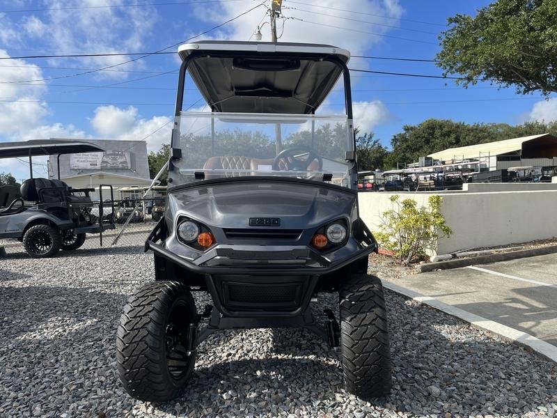 2025 e z go express 6 gas ptv | inferno red | unlimited range 6 passenger shuttle!