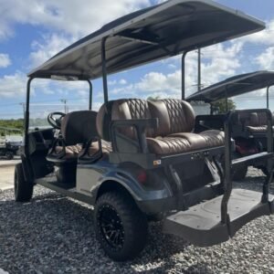 2025 e z go express 6 gas ptv | inferno red | unlimited range 6 passenger shuttle!