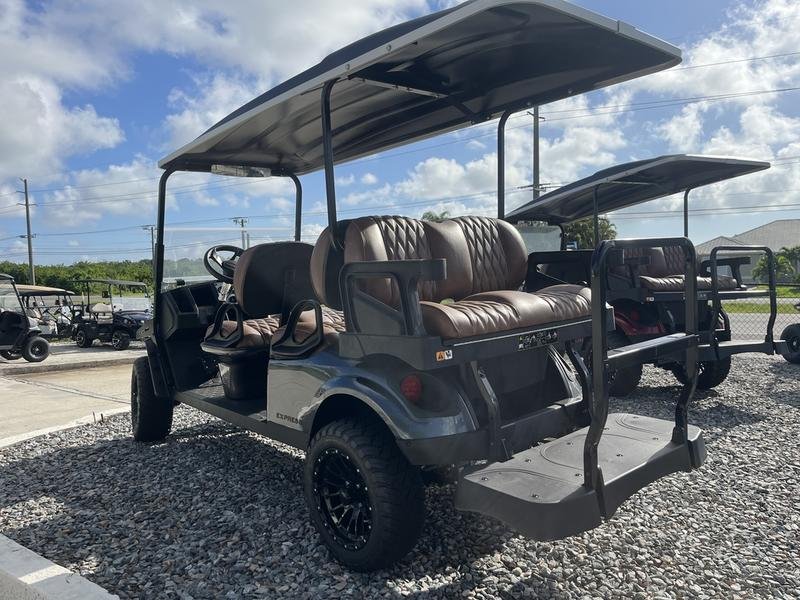 2025 e z go express 6 gas ptv | inferno red | unlimited range 6 passenger shuttle!