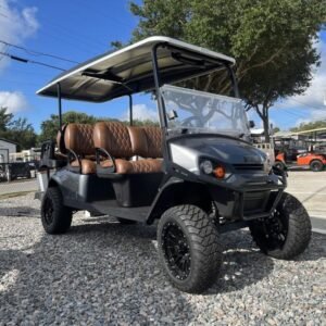 2025 e z go express 6 gas ptv | inferno red | unlimited range 6 passenger shuttle!