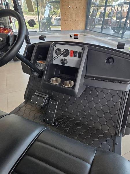 2025 e z go express 6 gas lifted ptv | slate finish | unlimited range 6 passenger!