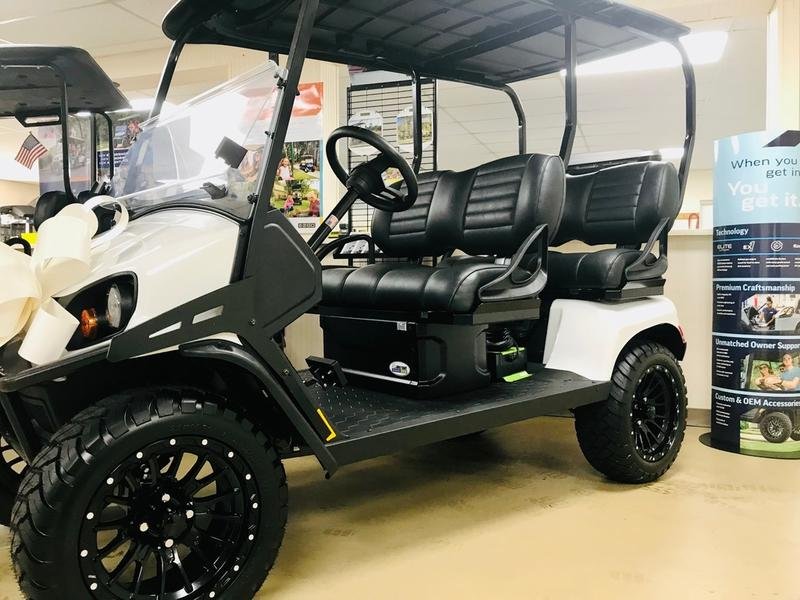2025 e z go liberty elite lithium ptv | bright white | 4 forward facing seats sale!
