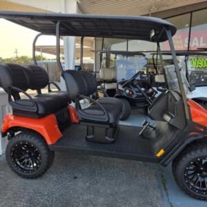 2025 e z go liberty elite lithium ptv | solar flare | 4 forward facing seats | sale price!