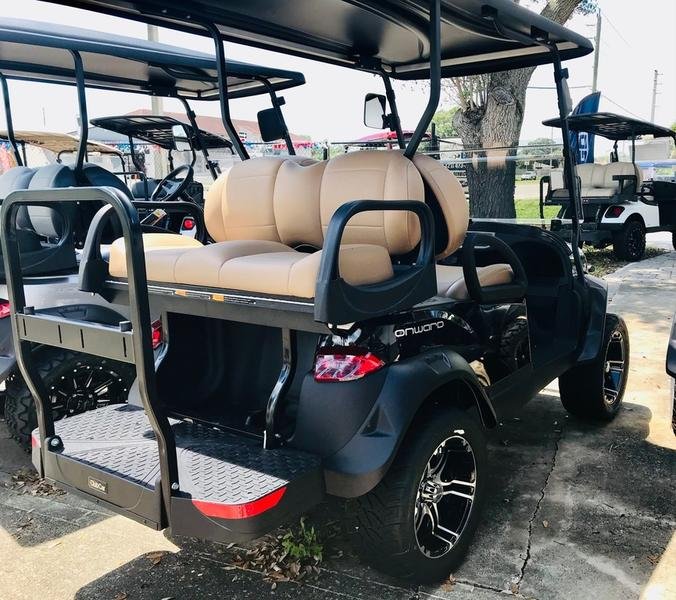 2026 club car onward lifted 4 passenger gas golf cart | metallic tuxedo black | off road ready! 2026 club car onward lifted 4 passenger gas golf cart | metallic tuxedo black | off road ready!