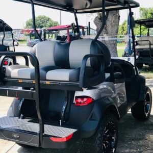 2026 club car onward lifted 4 passenger gas golf cart | signature silver | all terrain power!