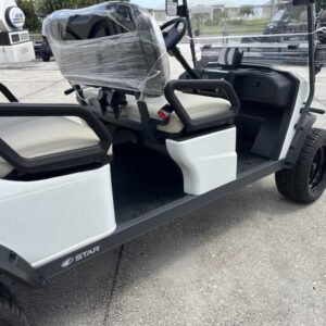2026 star ev j model 4+2 lsv | lifted 6 passenger lithium | white | premium family shuttle sale!