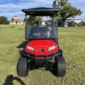 2026 club car onward lifted 4 passenger gas golf cart | rally red | all day range & power!