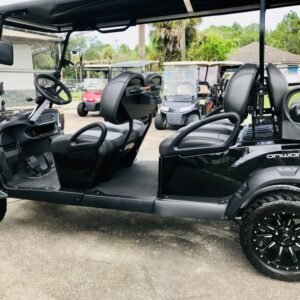 2026 club car onward lifted 6 passenger gas ptv | metallic tuxedo black | ultimate family cruiser!