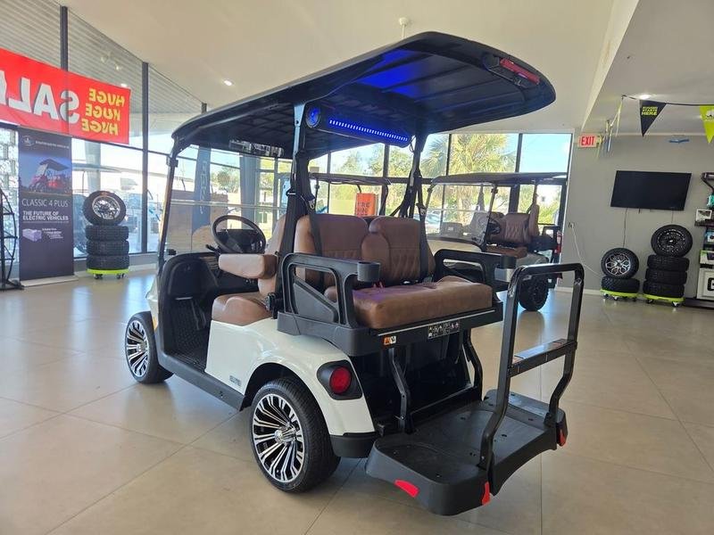 2026 e z go rxv 4 touring stl elite lithium | lifted ptv in bright white | premium electric sale!