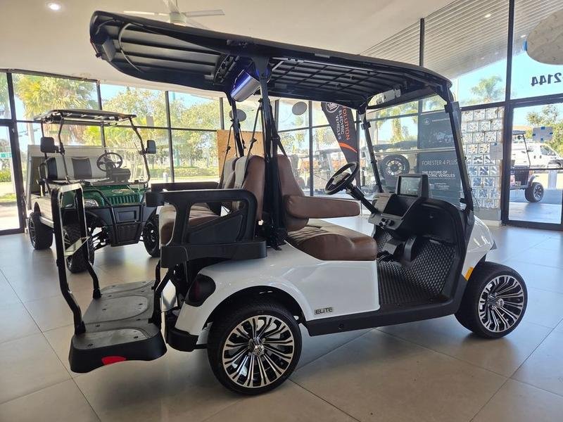 2026 e z go rxv 4 touring stl elite lithium | lifted ptv in bright white | premium electric sale!