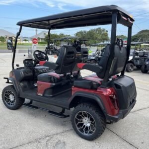2025 evolution d5 maverick 4 flamenco red | forward facing 4 seater cart