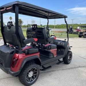 2025 evolution d5 maverick 4 flamenco red | forward facing 4 seater cart