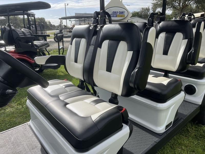 2025 evolution d5 ranger 6 pearl white | 6 seater luxury golf cart
